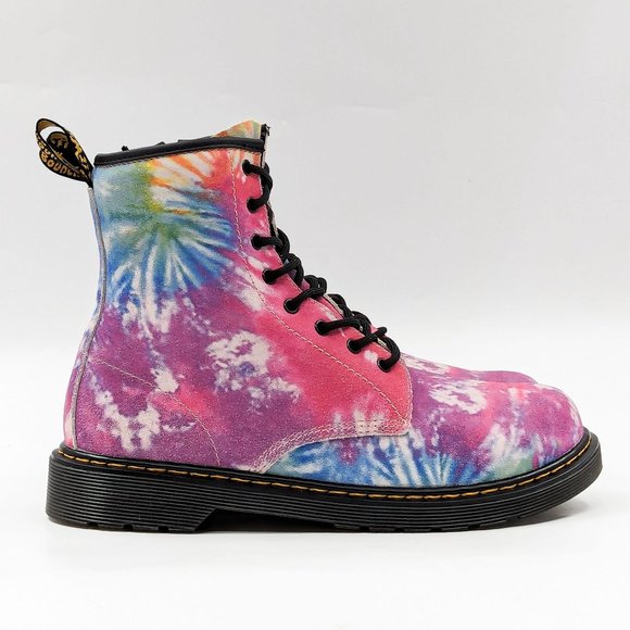 Dr Martens Unisex 1460 Y Multicolored Suede 8-Eyelet Lace-up Combat Boots M6 W7 - Picture 12 of 12